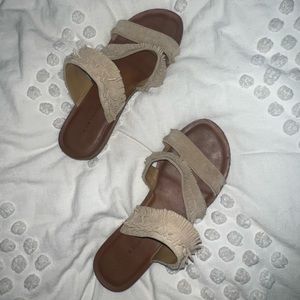 LUCKY brand Fringe Sandals